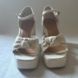 a.n.a Cream Platform Heels